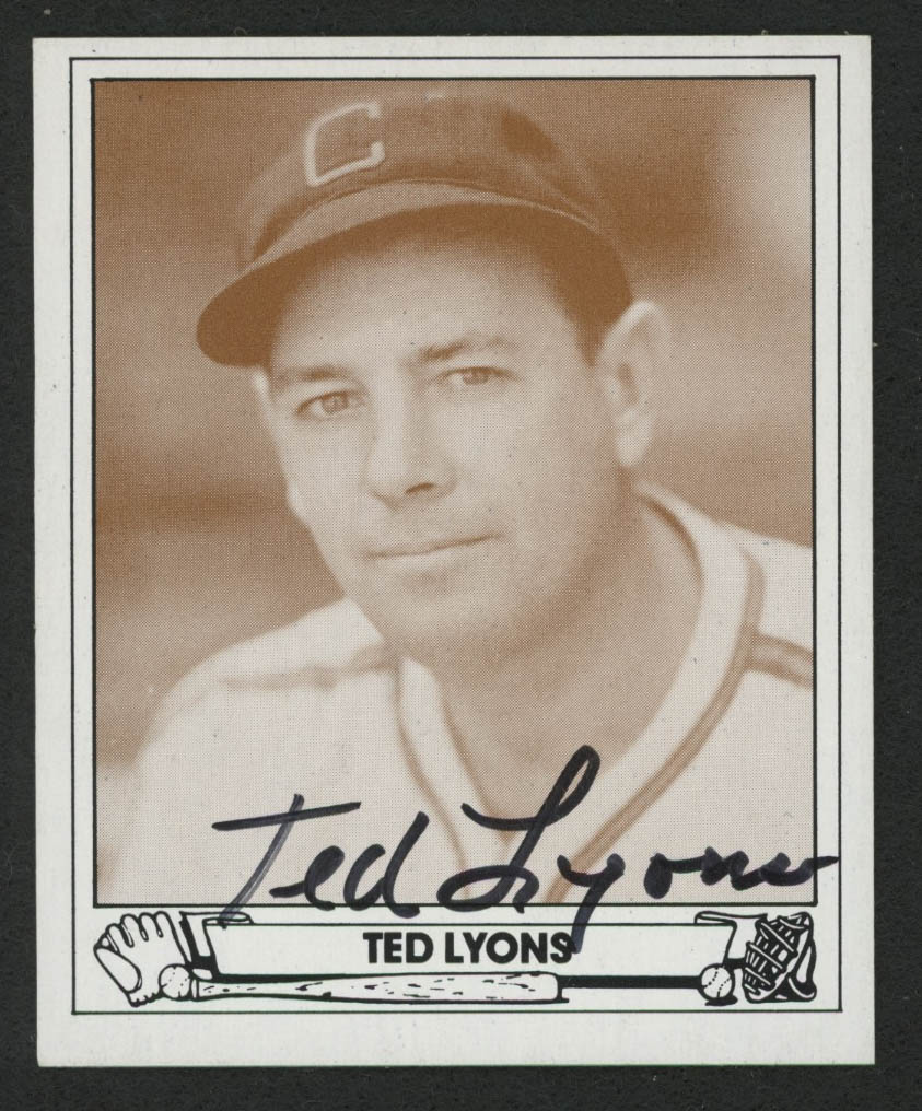 Ted Lyons Signed 1983 TCMA Playball 1942 #18 (JSA COA) at PristineAuction.com Ted Lyons Signed 1983 TCMA Playball 1942 #18 (JSA COA) at PristineAuction.com