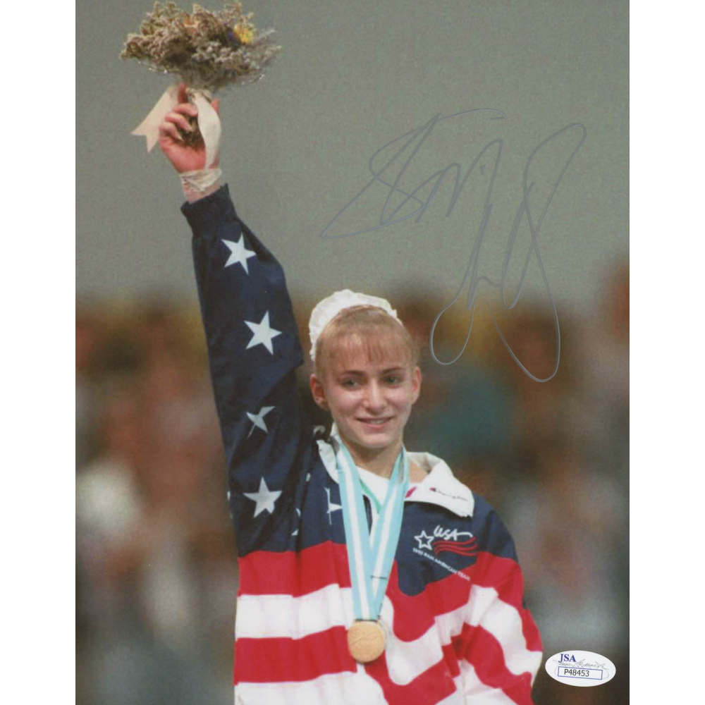 Shannon Miller Autographed 8x10 Beam White