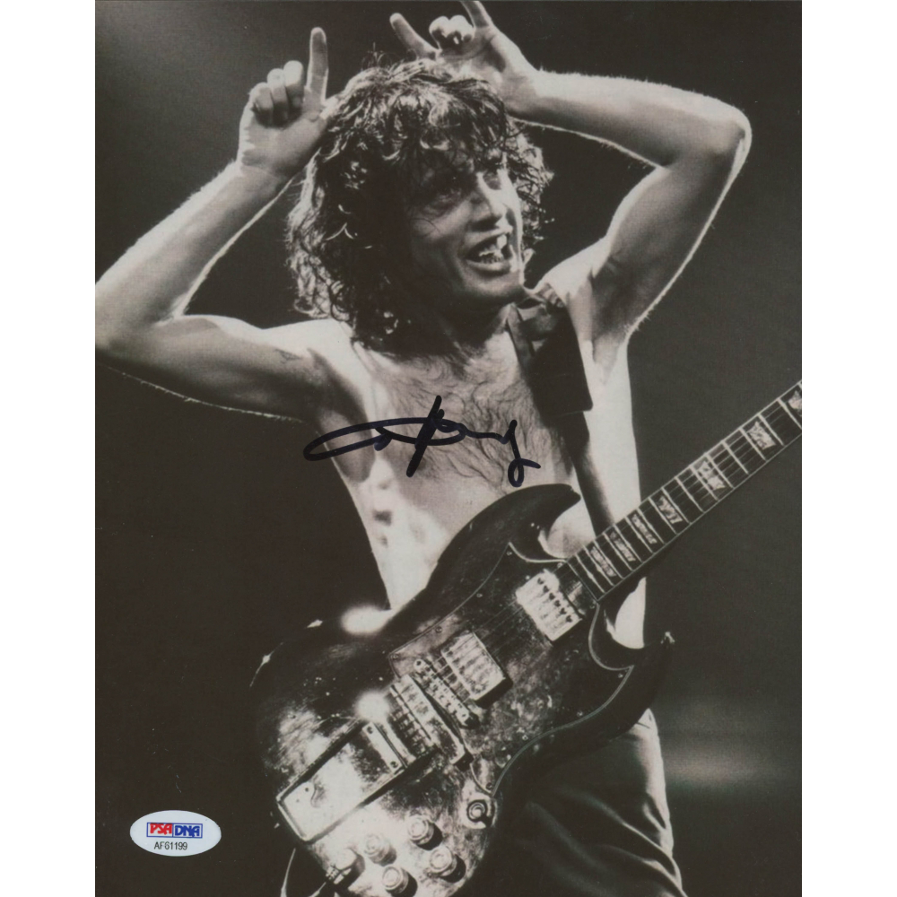 Angus Young Signed AC/DC 8x10 Photo (JSA COA) | Pristine Auction