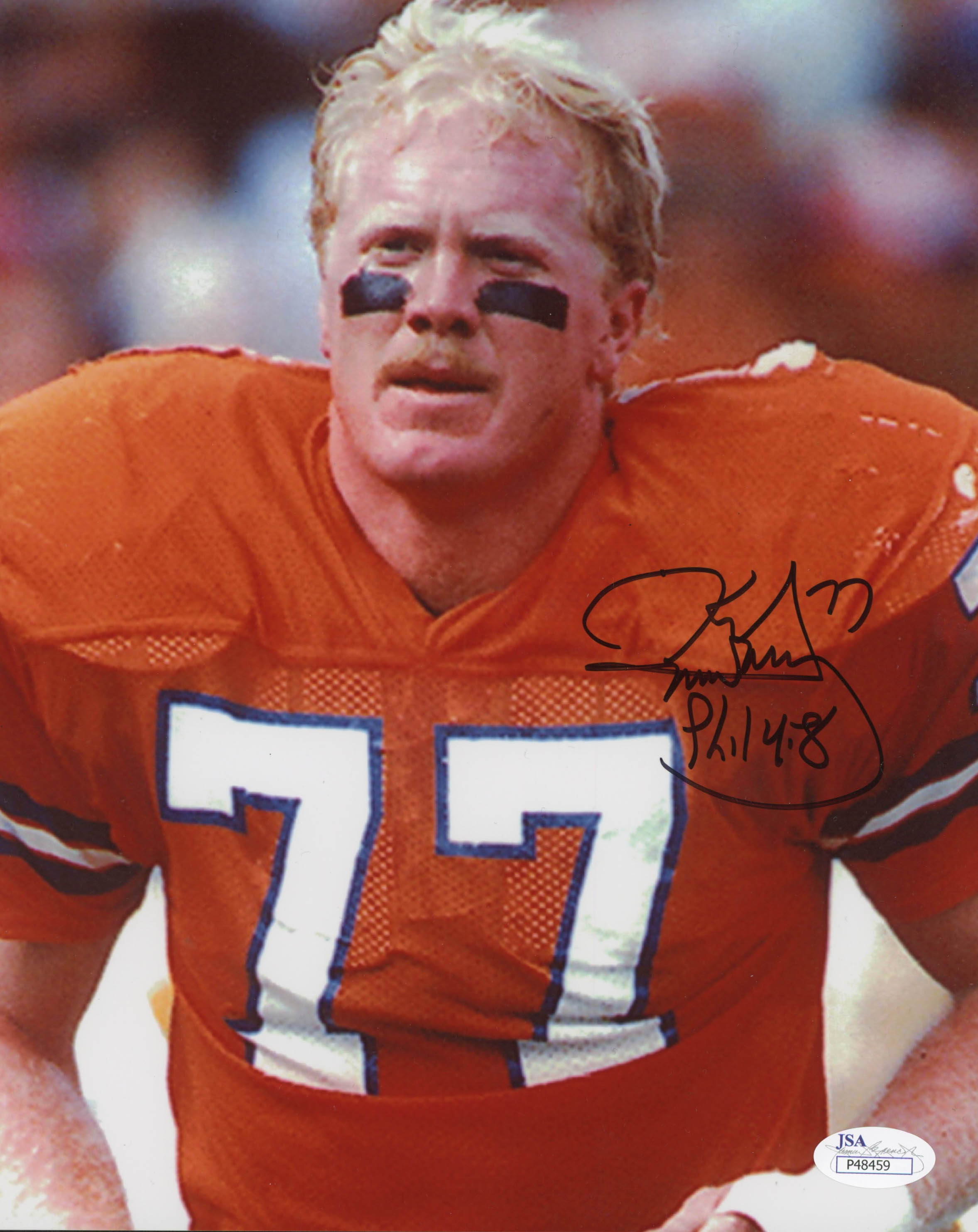Karl Mecklenburg Signed Broncos 8x10 Photo (JSA COA) at PristineAuction.com Karl Mecklenburg Signed Broncos 8x10 Photo (JSA COA) at PristineAuction.com