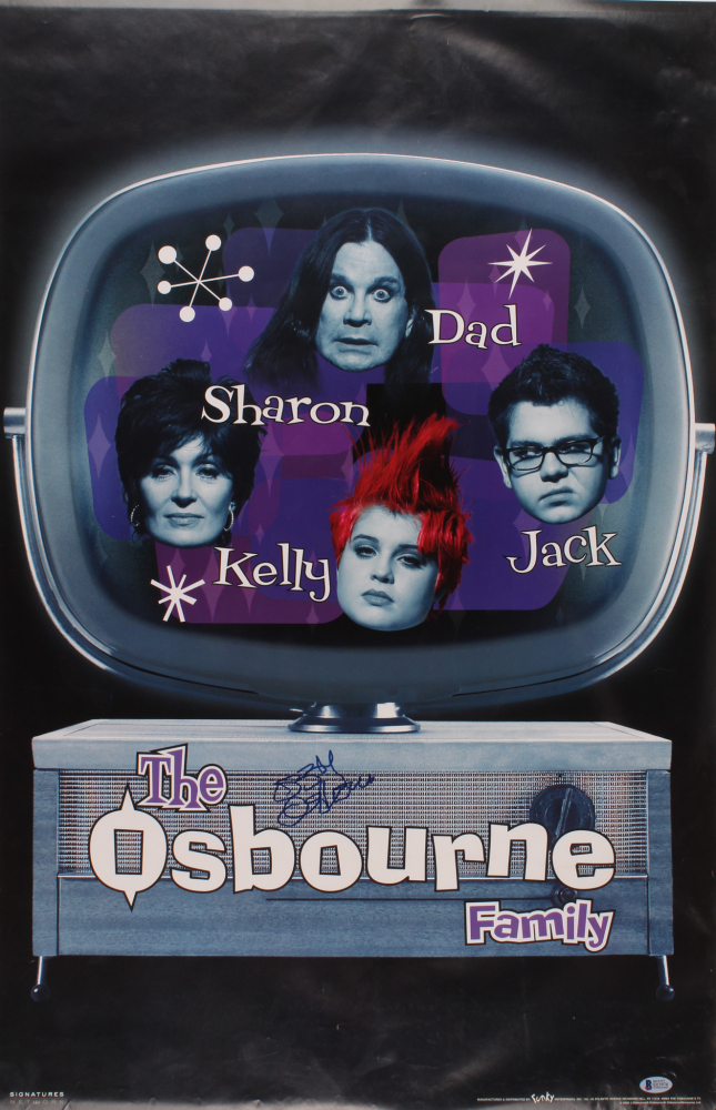 ozzy osbourne signed poster