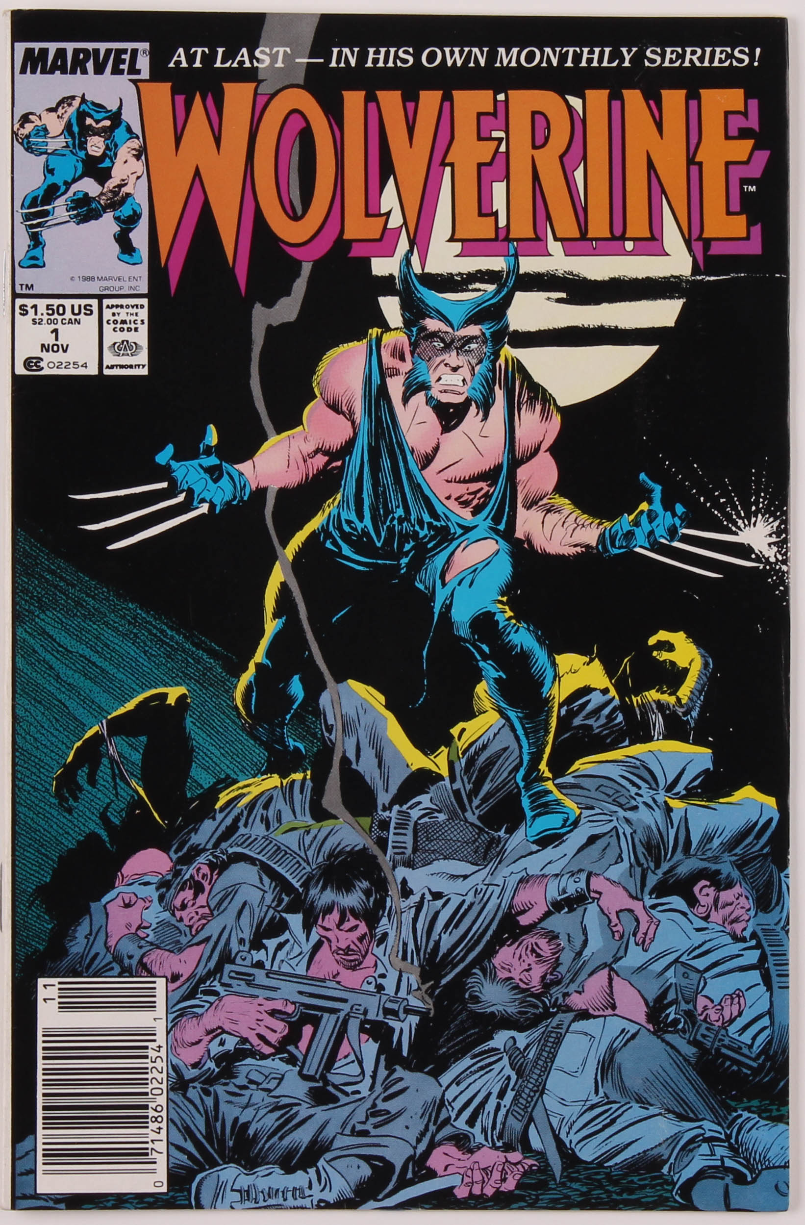 1988 "Wolverine" Issue #1 Marvel Comic Book at PristineAuction.com 1988 "Wolverine" Issue #1 Marvel Comic Book at PristineAuction.com