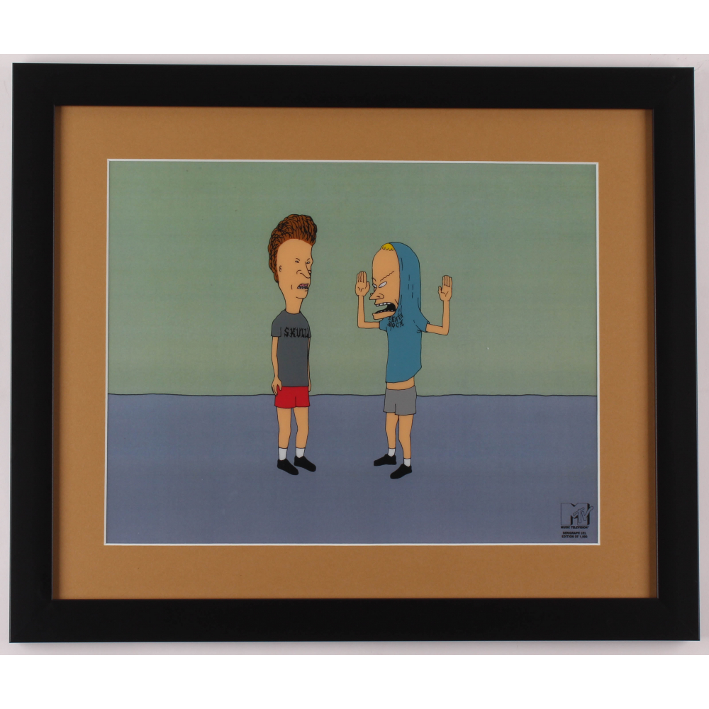 Beavis & Butthead 16x19 Custom Framed Hand-Painted Animation Serigraph ...