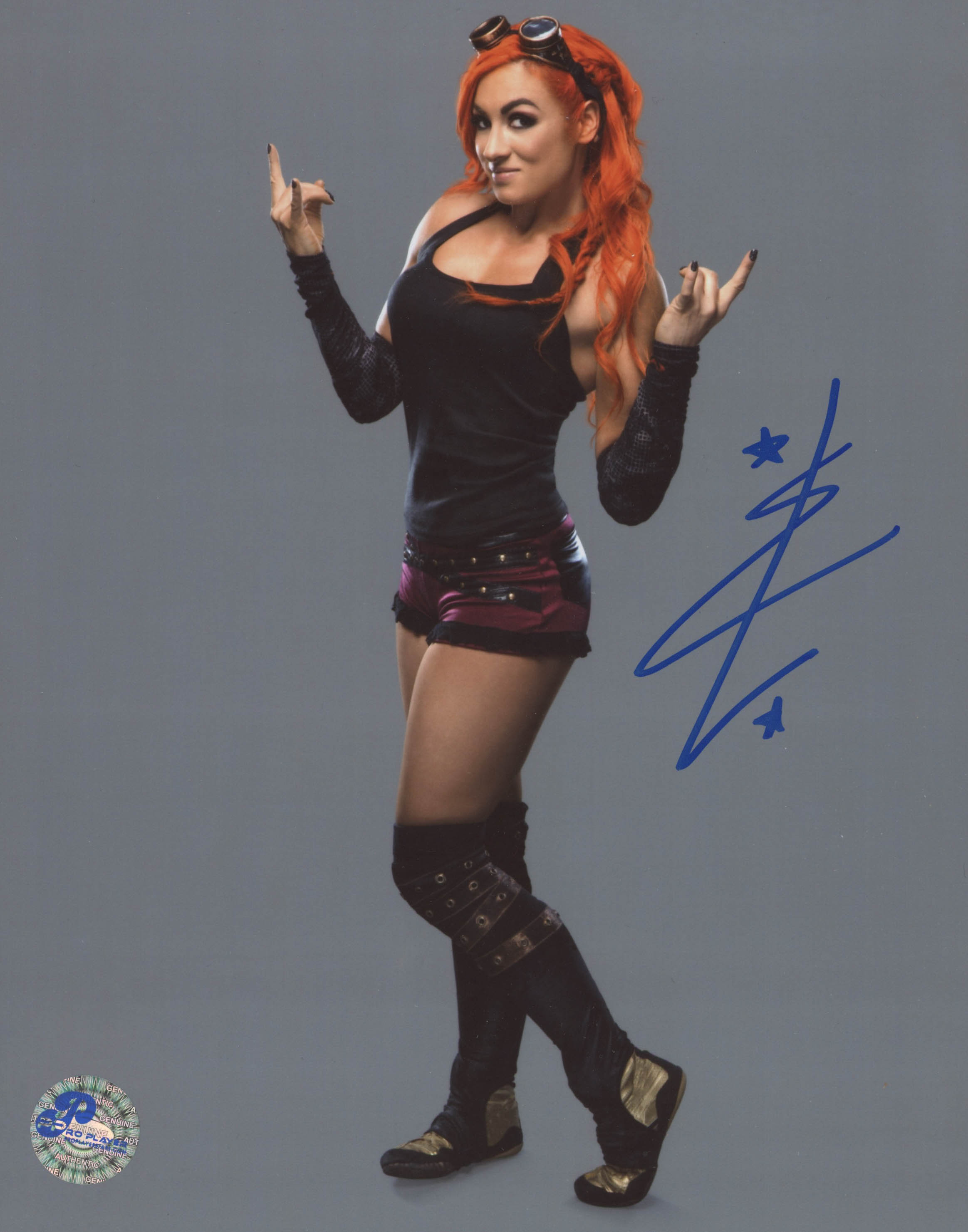 Becky Lynch Signed WWE 8x10 Photo (Pro Player Hologram) at PristineAuction.com Becky Lynch Signed WWE 8x10 Photo (Pro Player Hologram) at PristineAuction.com