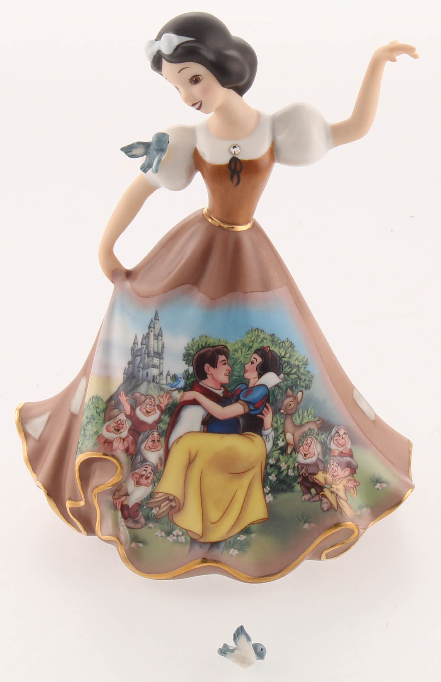 The Bradford Edition Disney's Dresses & Dreams LE "Snow White's Wish" Snow White Porcelain Figurine (Bradford COA) at PristineAuction.com The Bradford Edition Disney's Dresses & Dreams LE "Snow White's Wish" Snow White Porcelain Figurine (Bradford COA) at PristineAuction.com
