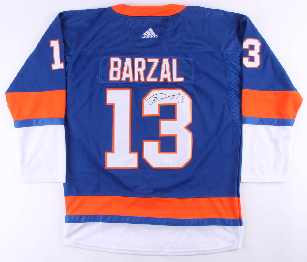 Mathew Barzal Signed Islanders Jersey (JSA COA) at PristineAuction.com Mathew Barzal Signed Islanders Jersey (JSA COA) at PristineAuction.com