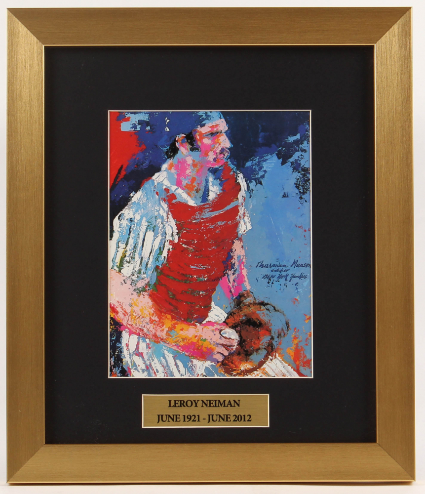LeRoy Neiman "Thurman Munson" 12.5x14.5 Custom Framed