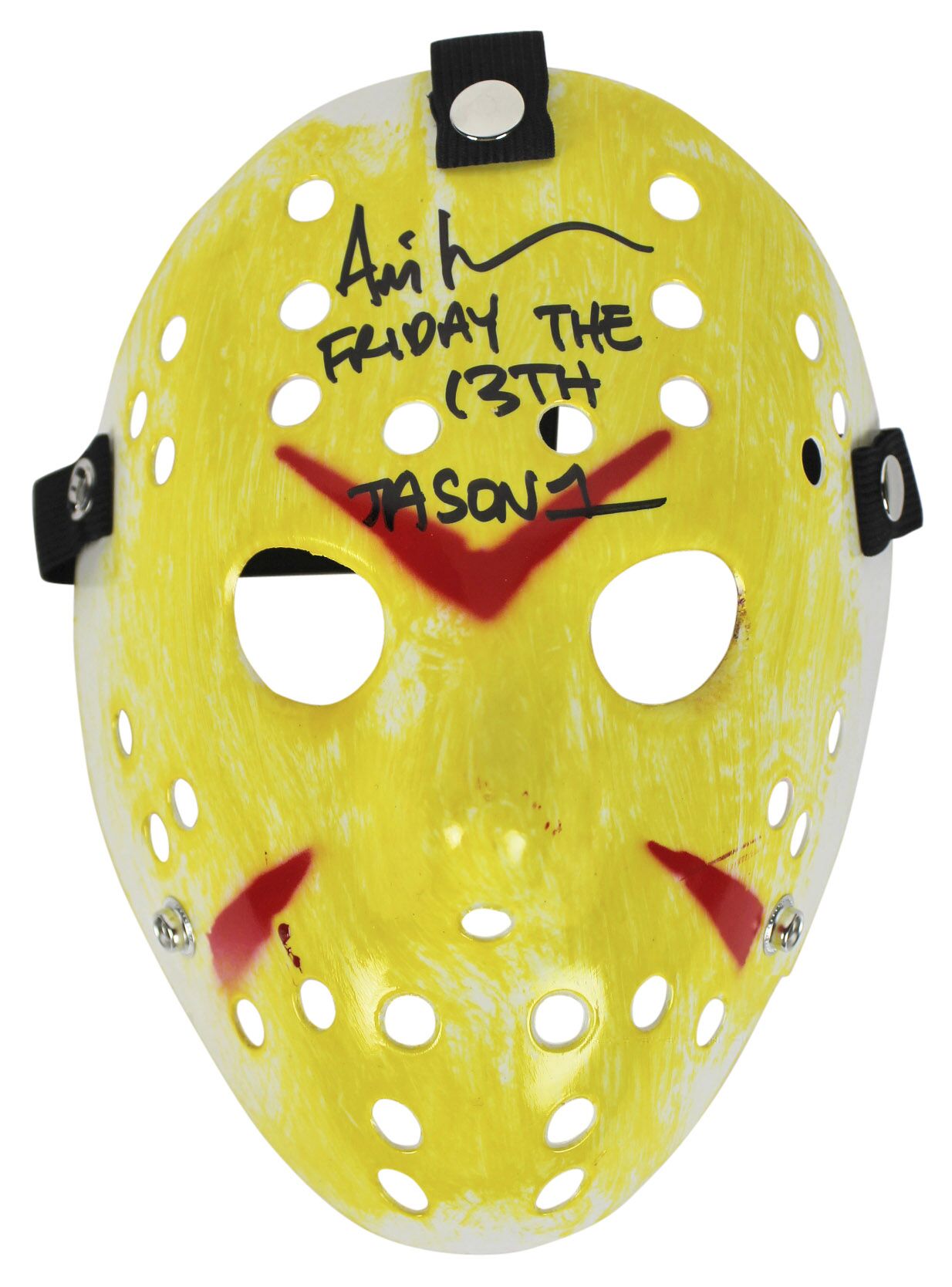 Ari Lehman Signed "Friday the 13th" Mask Inscribed "Friday The 13th" & "JASON 1" (Beckett COA) at PristineAuction.com Ari Lehman Signed "Friday the 13th" Mask Inscribed "Friday The 13th" & "JASON 1" (Beckett COA) at PristineAuction.com