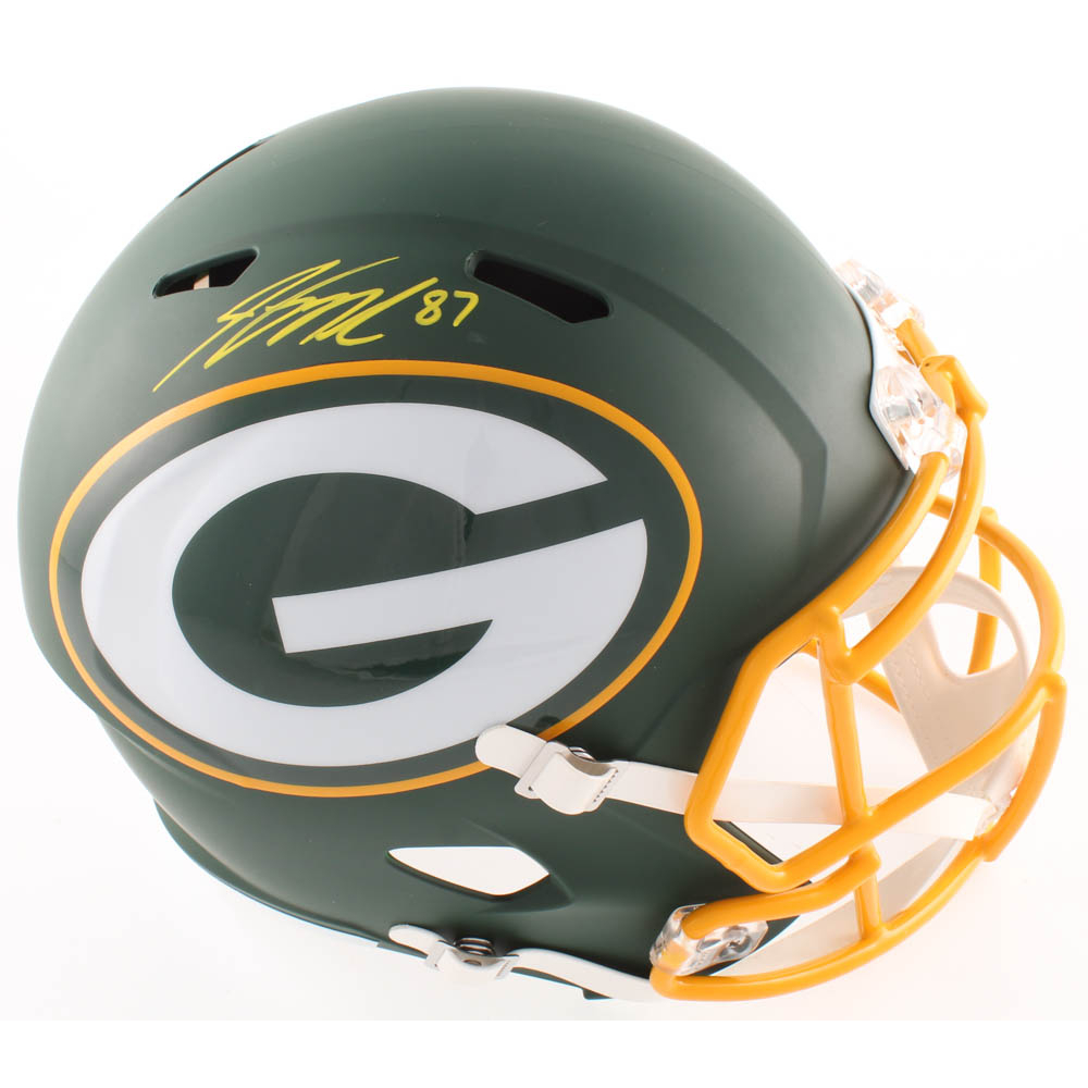 jordy nelson signed helmet