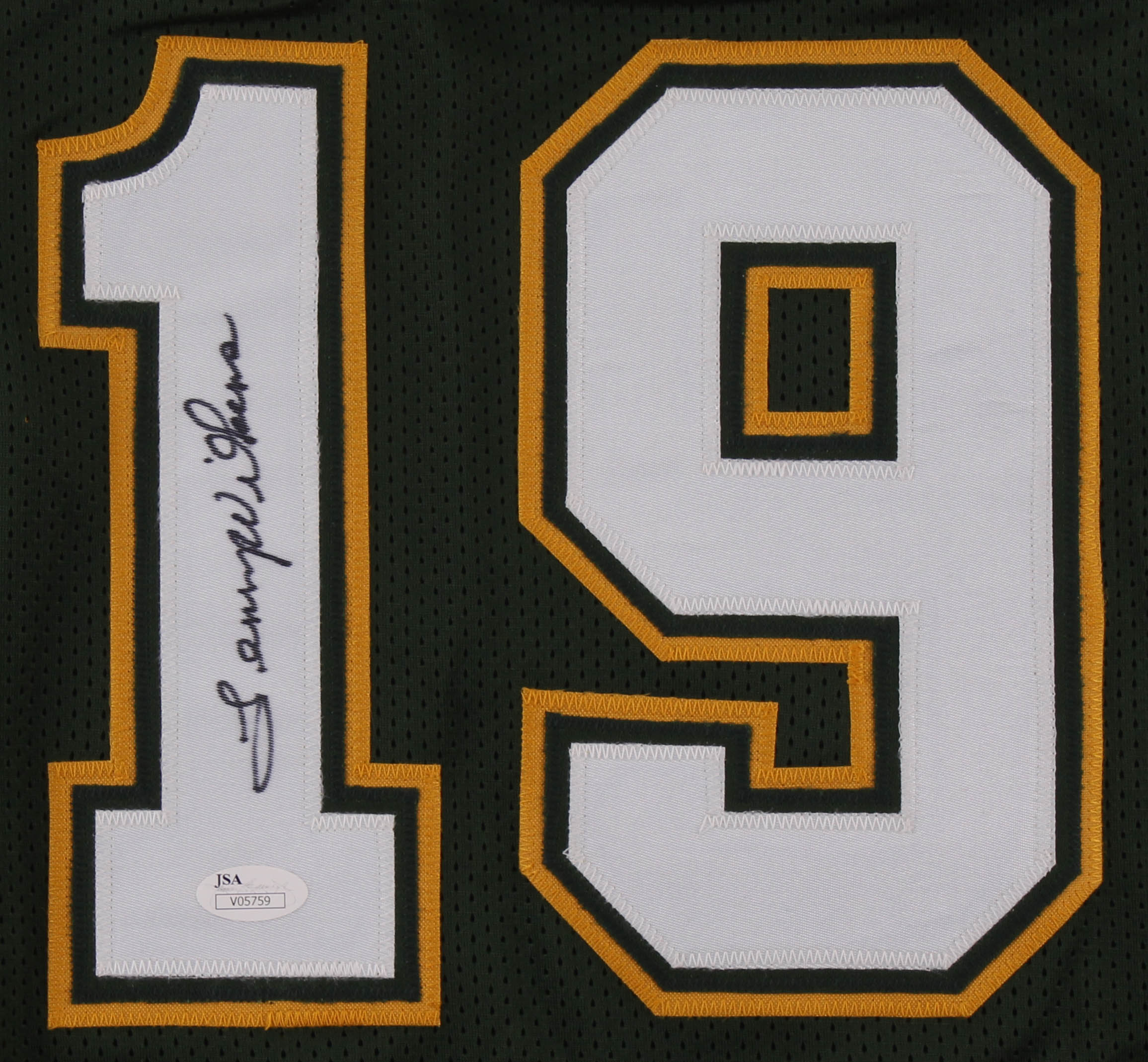 Lenny Wilkens Signed Jersey (JSA COA) at PristineAuction.com Lenny Wilkens Signed Jersey (JSA COA) at PristineAuction.com