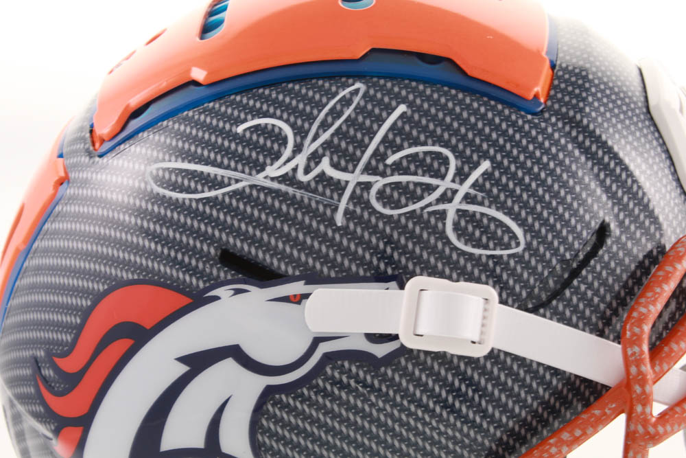 Clinton Portis Signed Broncos Full-Size Authentic On-Field F7 Hydro-Dipped Helmet (Beckett COA) at PristineAuction.com Clinton Portis Signed Broncos Full-Size Authentic On-Field F7 Hydro-Dipped Helmet (Beckett COA) at PristineAuction.com