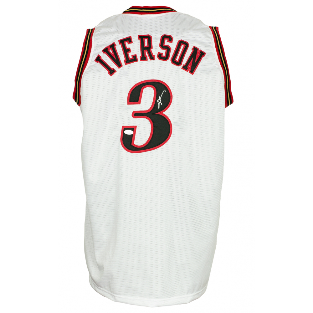 Allen Iverson dédicacé signé encadré Philadelphia 76ers Jersey JSA - Canada