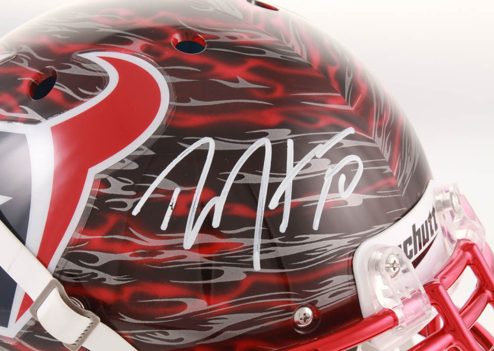 DeAndre Hopkins Signed Texans Full-Size Authentic On-Field Hydro Dipped Helmet (JSA COA) at PristineAuction.com DeAndre Hopkins Signed Texans Full-Size Authentic On-Field Hydro Dipped Helmet (JSA COA) at PristineAuction.com