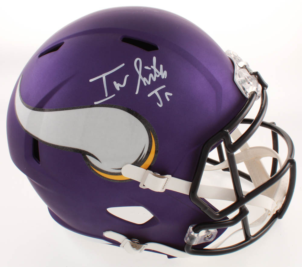 Irv Smith Jr. Signed Vikings Full-Size Speed Helmet (JSA COA) at PristineAuction.com Irv Smith Jr. Signed Vikings Full-Size Speed Helmet (JSA COA) at PristineAuction.com