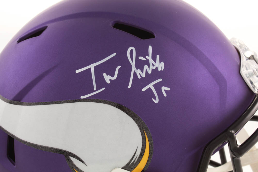 Irv Smith Jr. Signed Vikings Full-Size Speed Helmet (JSA COA) at PristineAuction.com Irv Smith Jr. Signed Vikings Full-Size Speed Helmet (JSA COA) at PristineAuction.com
