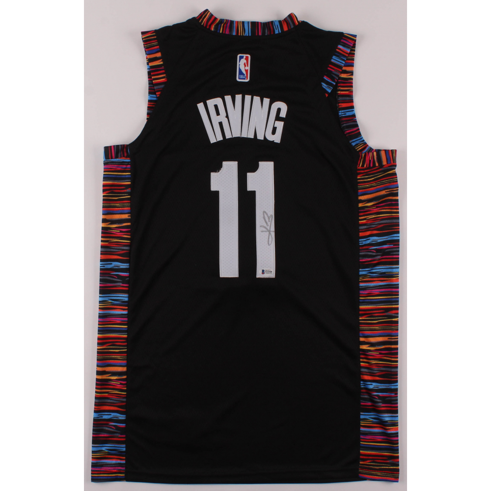 Kyrie Irving Signed Nets Jersey (Beckett COA) Pristine Auction