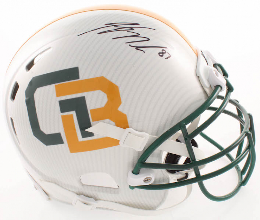 jordy nelson signed helmet