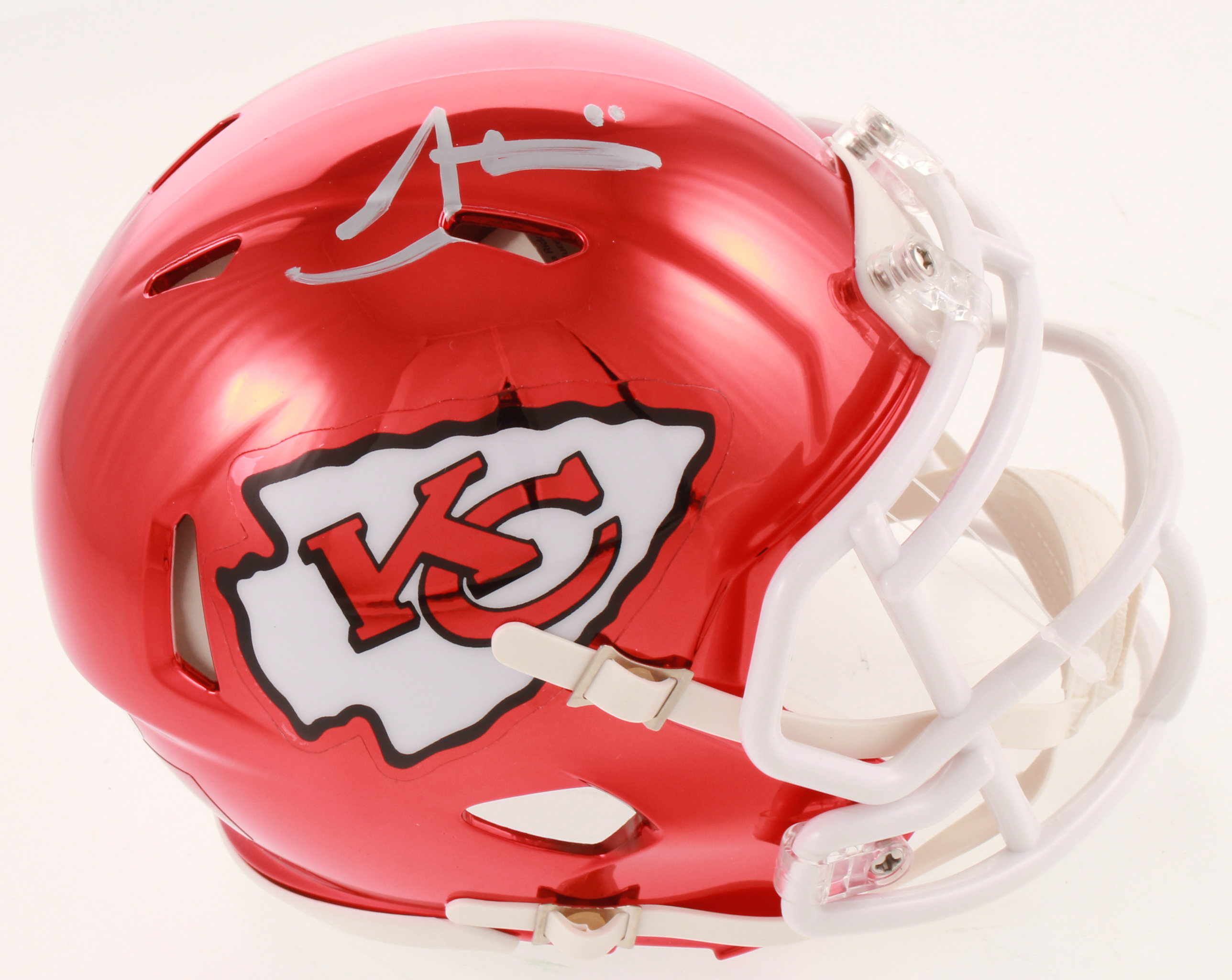 Tyreek Hill Signed Chiefs Chrome Speed Mini Helmet (JSA COA) at PristineAuction.com Tyreek Hill Signed Chiefs Chrome Speed Mini Helmet (JSA COA) at PristineAuction.com
