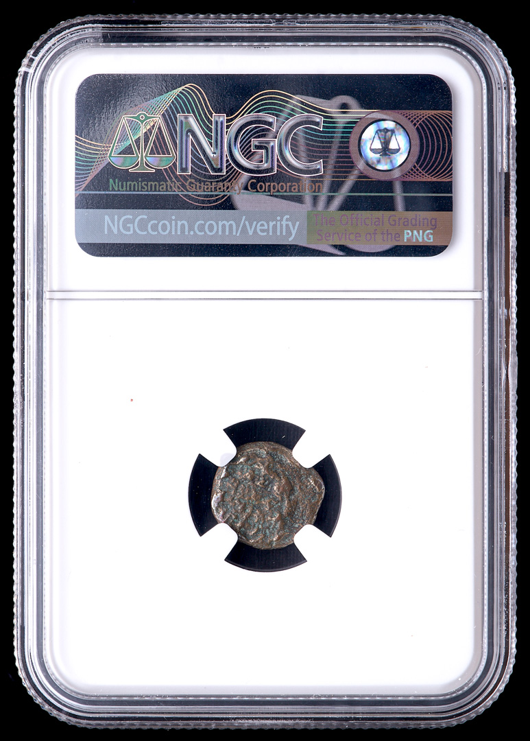 Biblical "Widow's Mite" 135-37 BC Judaean Prutah of the Maccabean Kings (NGC Certified) at PristineAuction.com Biblical "Widow's Mite" 135-37 BC Judaean Prutah of the Maccabean Kings (NGC Certified) at PristineAuction.com