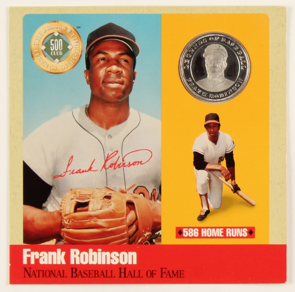 Frank Robinson "Legends of Baseball" 1 Ounce Silver Coin with 6x6 Card