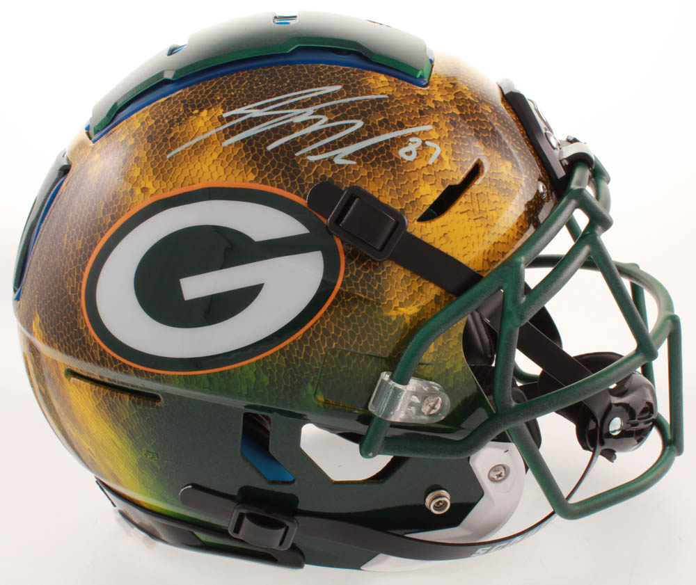 Jordy Nelson Signed Packers Full-Size Authentic On-Field F7 Hydro-Dipped Helmet (JSA COA) at PristineAuction.com Jordy Nelson Signed Packers Full-Size Authentic On-Field F7 Hydro-Dipped Helmet (JSA COA) at PristineAuction.com