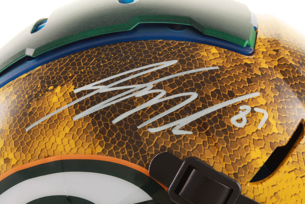 Jordy Nelson Signed Packers Full-Size Authentic On-Field F7 Hydro-Dipped Helmet (JSA COA) at PristineAuction.com Jordy Nelson Signed Packers Full-Size Authentic On-Field F7 Hydro-Dipped Helmet (JSA COA) at PristineAuction.com