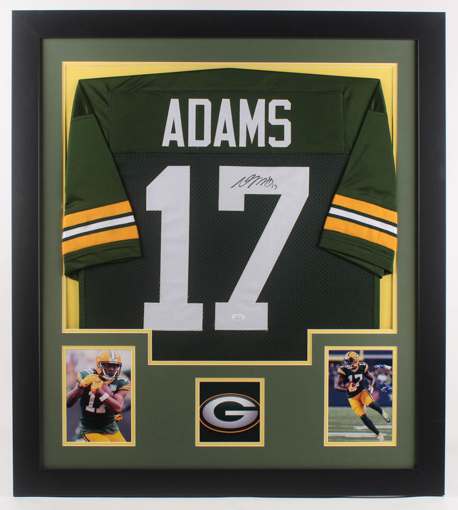 Davante Adams Signed 31x35 Custom Framed Jersey (JSA COA) at PristineAuction.com Davante Adams Signed 31x35 Custom Framed Jersey (JSA COA) at PristineAuction.com