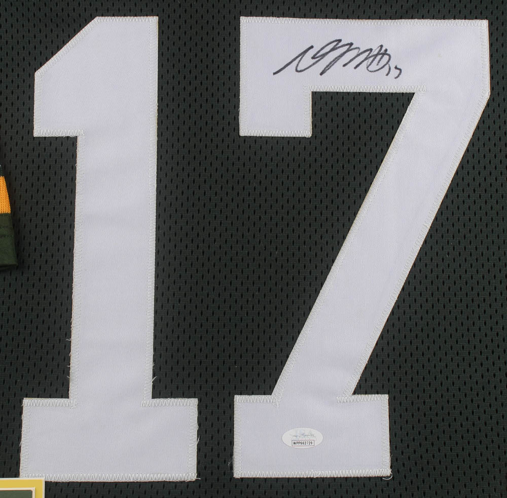 Davante Adams Signed 31x35 Custom Framed Jersey (JSA COA) at PristineAuction.com Davante Adams Signed 31x35 Custom Framed Jersey (JSA COA) at PristineAuction.com