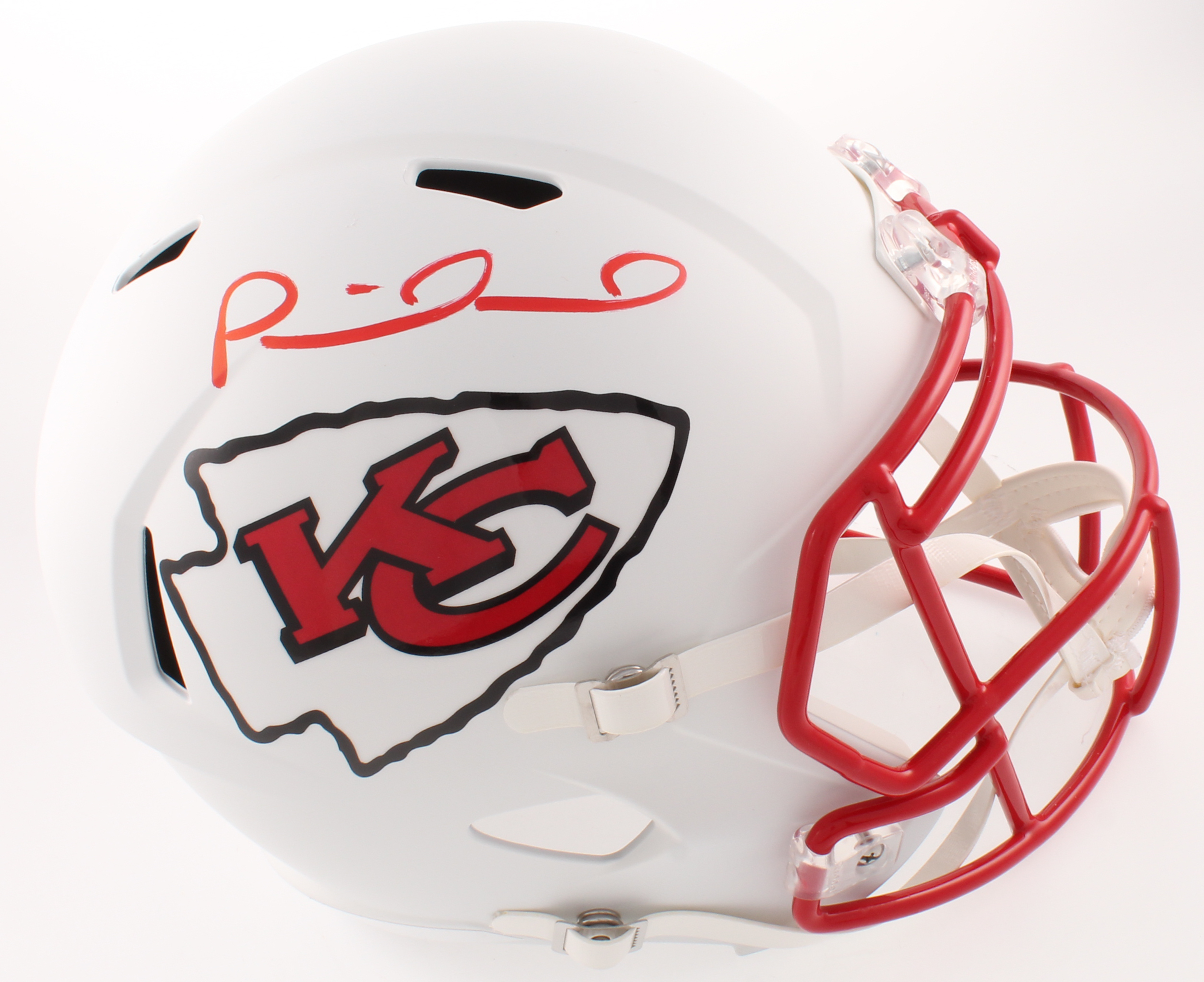 Patrick Mahomes Signed Chiefs Full-Size Matte White Speed Helmet (JSA COA) at PristineAuction.com Patrick Mahomes Signed Chiefs Full-Size Matte White Speed Helmet (JSA COA) at PristineAuction.com