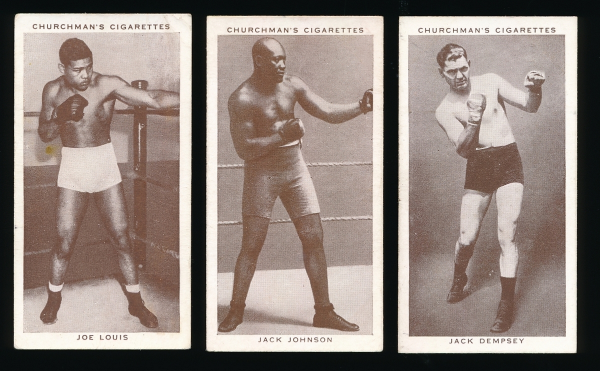 Complete (50) Card Set of 1926 Churchman's Cigarettes Boxing Cards with Joe Lewis, Jack Dempsey at PristineAuction.com Complete (50) Card Set of 1926 Churchman's Cigarettes Boxing Cards with Joe Lewis, Jack Dempsey at PristineAuction.com