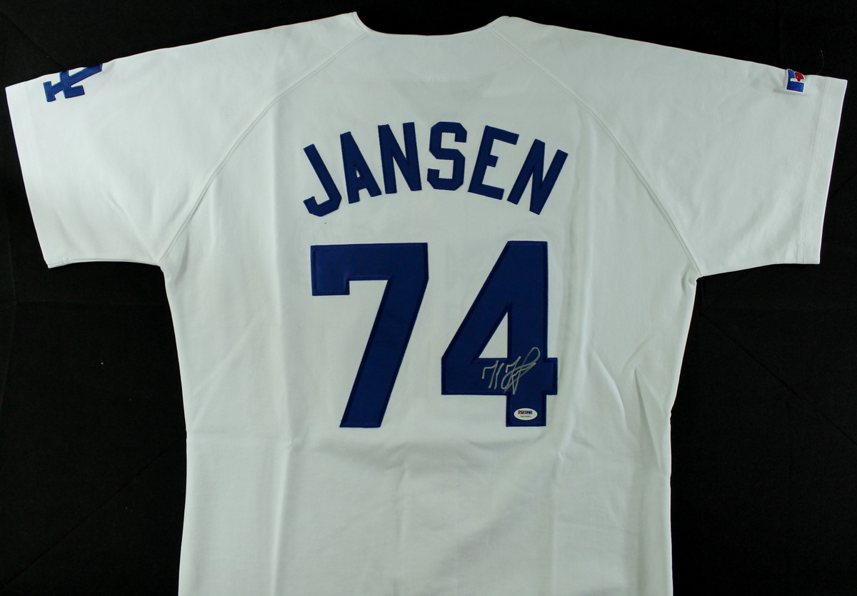 Kenley Jansen Signed Dodgers Jersey (PSA COA) at PristineAuction.com Kenley Jansen Signed Dodgers Jersey (PSA COA) at PristineAuction.com