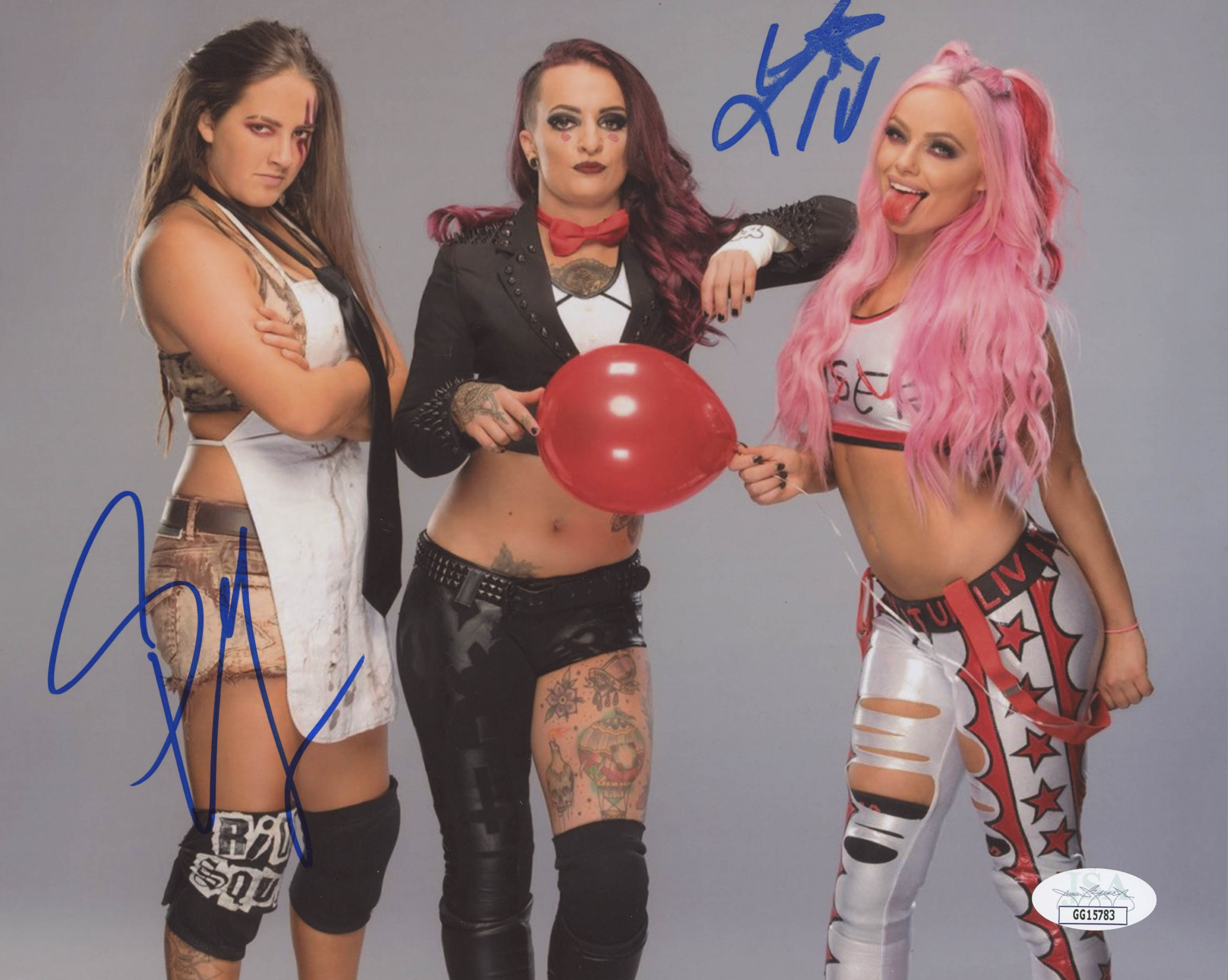 Liv Morgan & Sarah Logan Signed WWE 8x10 Photo (JSA COA) at PristineAuction.com Liv Morgan & Sarah Logan Signed WWE 8x10 Photo (JSA COA) at PristineAuction.com