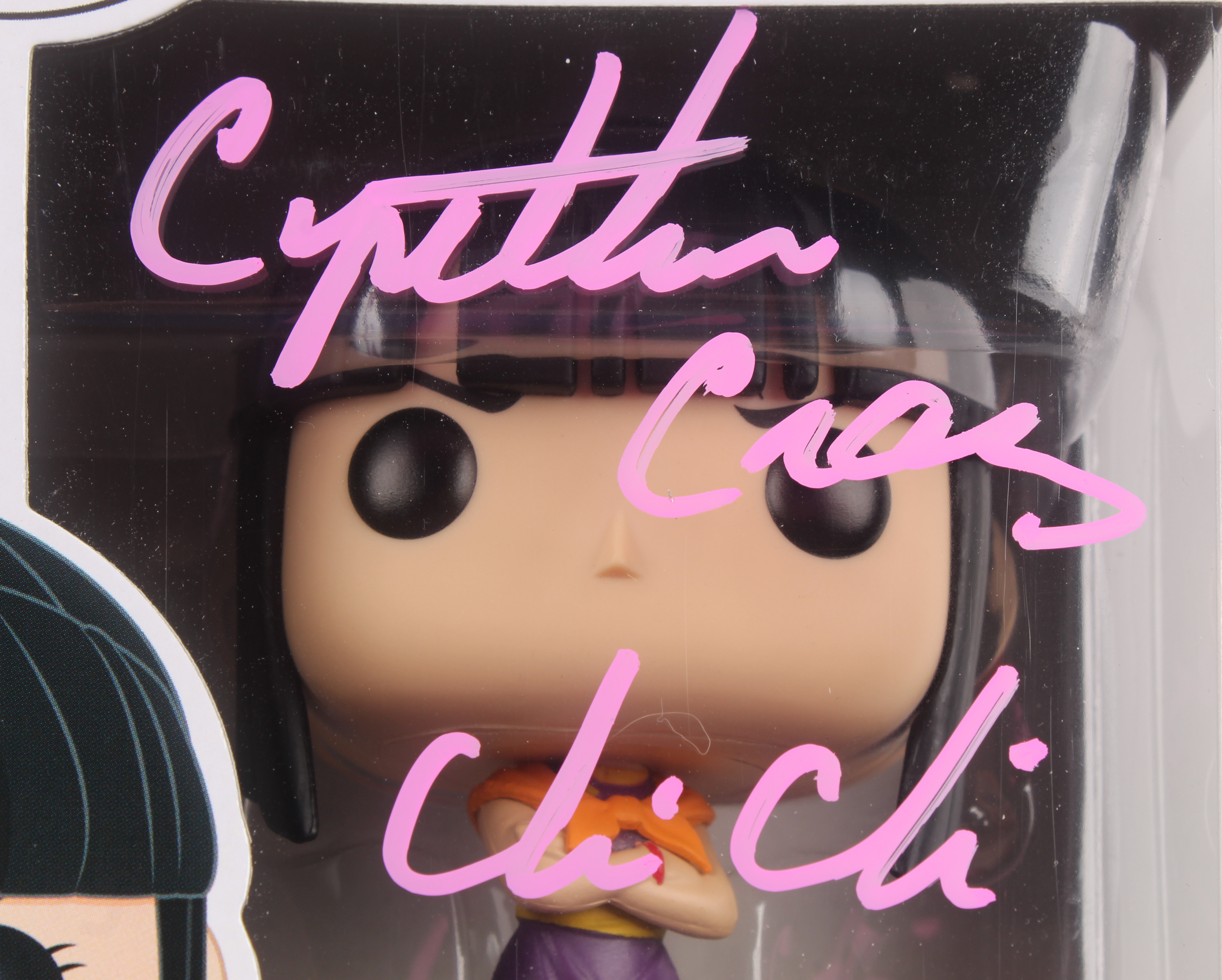 Cynthia Jane Cranz Signed "Dragon Ball Z" ChiChi #617 Funko Pop! Vinyl Figure Inscribed "ChiChi" (Tristar Hologram) at PristineAuction.com Cynthia Jane Cranz Signed "Dragon Ball Z" ChiChi #617 Funko Pop! Vinyl Figure Inscribed "ChiChi" (Tristar Hologram) at PristineAuction.com