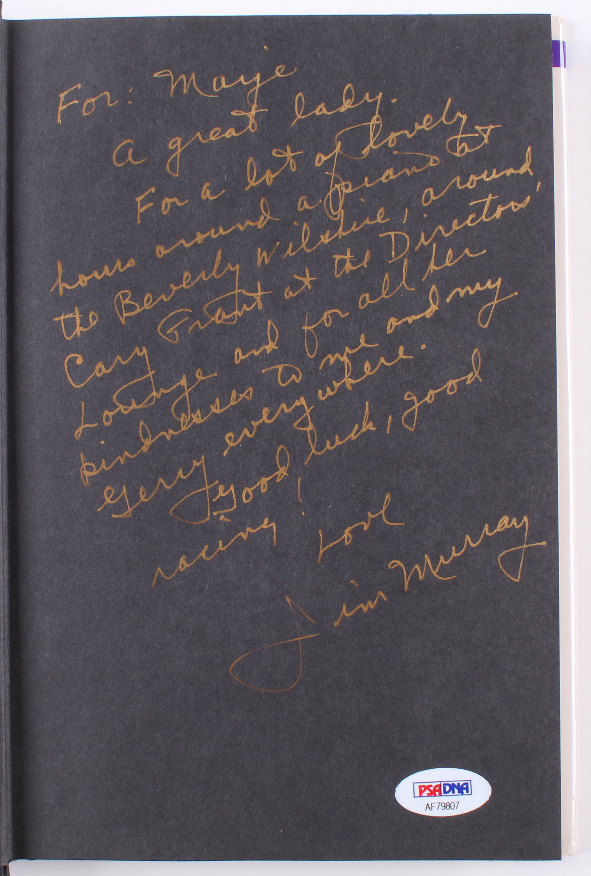 Jim Murray Signed "The Jim Murray Collection" Hard Cover Book With Extensive Inscription (PSA COA) at PristineAuction.com Jim Murray Signed "The Jim Murray Collection" Hard Cover Book With Extensive Inscription (PSA COA) at PristineAuction.com