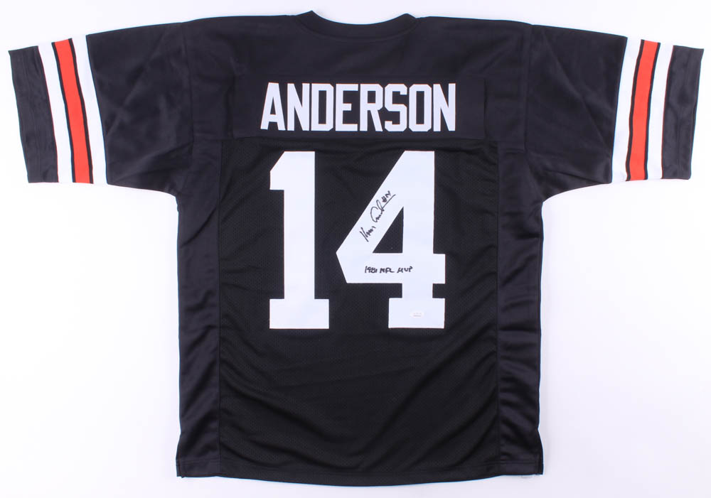 Ken Anderson Signed Jersey Inscribed "1981 NFL MVP" (JSA COA) at PristineAuction.com Ken Anderson Signed Jersey Inscribed "1981 NFL MVP" (JSA COA) at PristineAuction.com