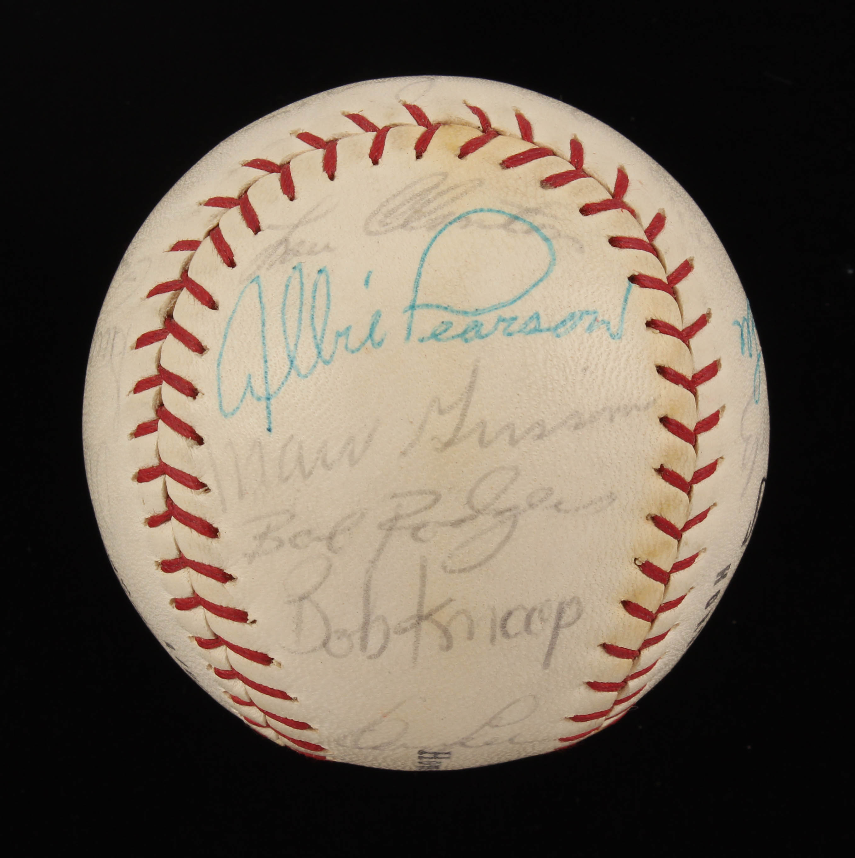1965 California Angels Baseball Team-Signed by (18) with Dean Chance, Joe Adcock, Bob Lee, Salty Parker, Paul Schaal (JSA ALOA) at PristineAuction.com 1965 California Angels Baseball Team-Signed by (18) with Dean Chance, Joe Adcock, Bob Lee, Salty Parker, Paul Schaal (JSA ALOA) at PristineAuction.com