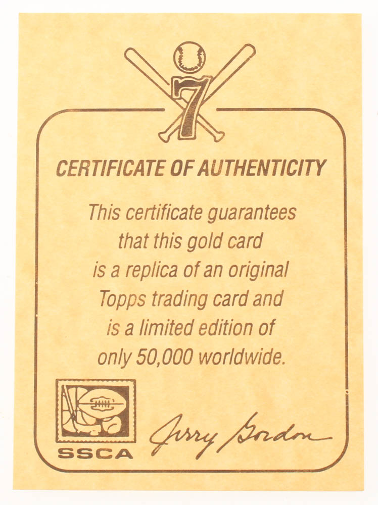 Vintage 1952 Topps Mickey Mantle 23 KT Gold Rookie Card at PristineAuction.com Vintage 1952 Topps Mickey Mantle 23 KT Gold Rookie Card at PristineAuction.com