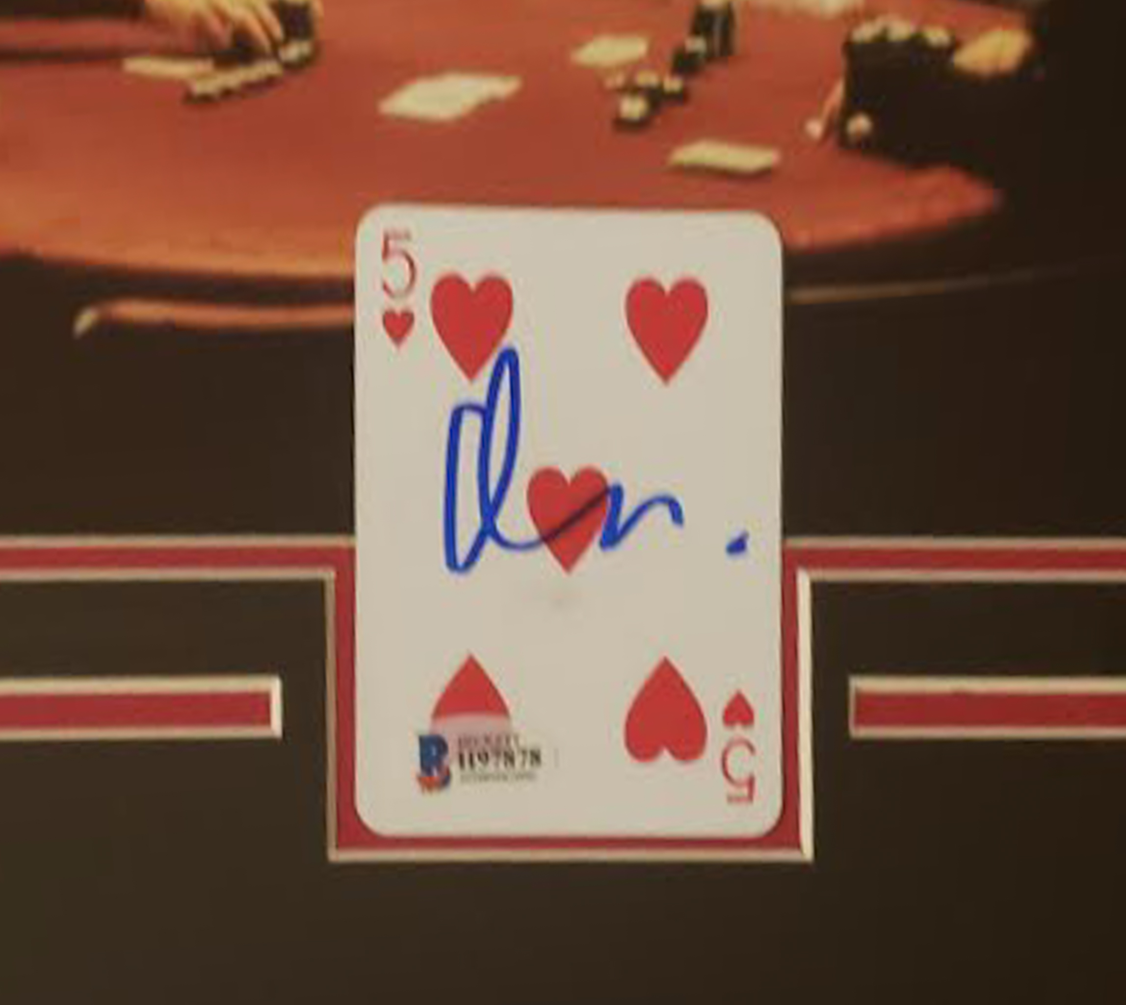 Matt Damon Signed "Rounders" 18.5x18.5 Custom Framed Playing Card Display (Beckett Hologram) at PristineAuction.com Matt Damon Signed "Rounders" 18.5x18.5 Custom Framed Playing Card Display (Beckett Hologram) at PristineAuction.com