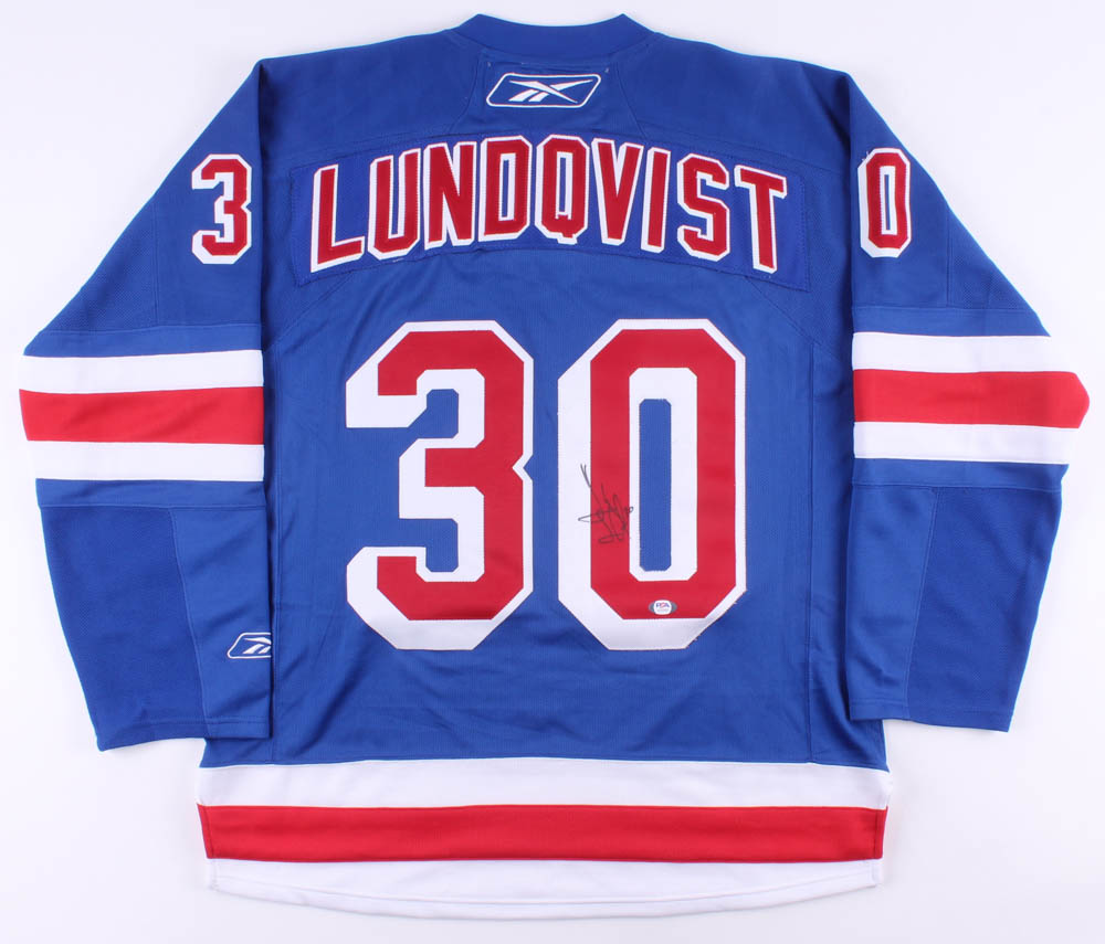Henrik Lundqvist Signed Rangers Jersey (PSA COA) at PristineAuction.com Henrik Lundqvist Signed Rangers Jersey (PSA COA) at PristineAuction.com