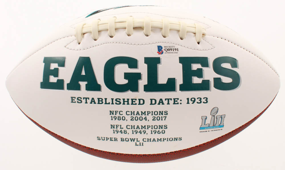 Keith Byars Signed Eagles Logo Football Inscribed "Fly Eagles Fly" & "75th Anniversary Team" (Beckett COA) at PristineAuction.com Keith Byars Signed Eagles Logo Football Inscribed "Fly Eagles Fly" & "75th Anniversary Team" (Beckett COA) at PristineAuction.com