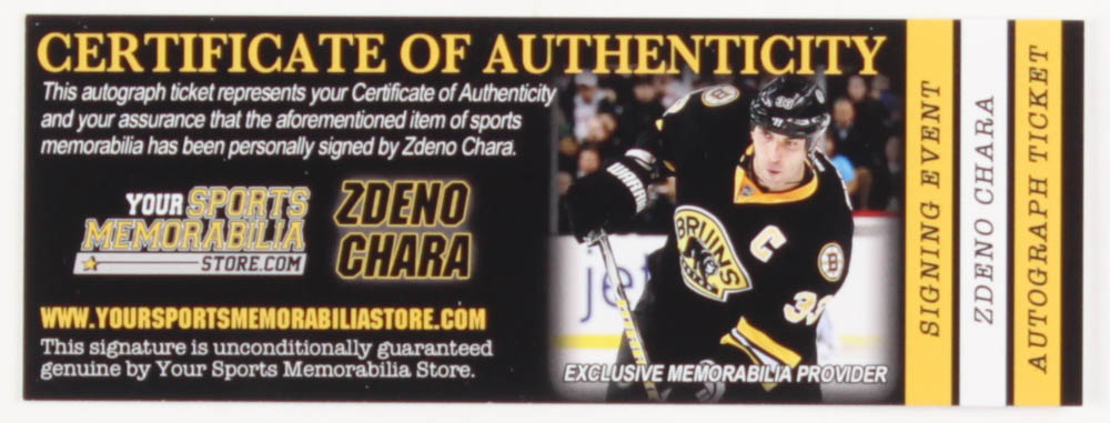 Zdeno Chara Signed Hockey Skate (Chara COA) at PristineAuction.com Zdeno Chara Signed Hockey Skate (Chara COA) at PristineAuction.com