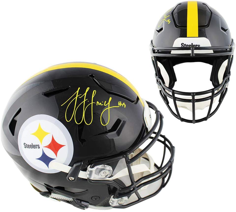 JuJu Smith-Schuster Signed Steelers Full-Size Authentic On-Field SpeedFlex Helmet (Beckett COA) at PristineAuction.com JuJu Smith-Schuster Signed Steelers Full-Size Authentic On-Field SpeedFlex Helmet (Beckett COA) at PristineAuction.com