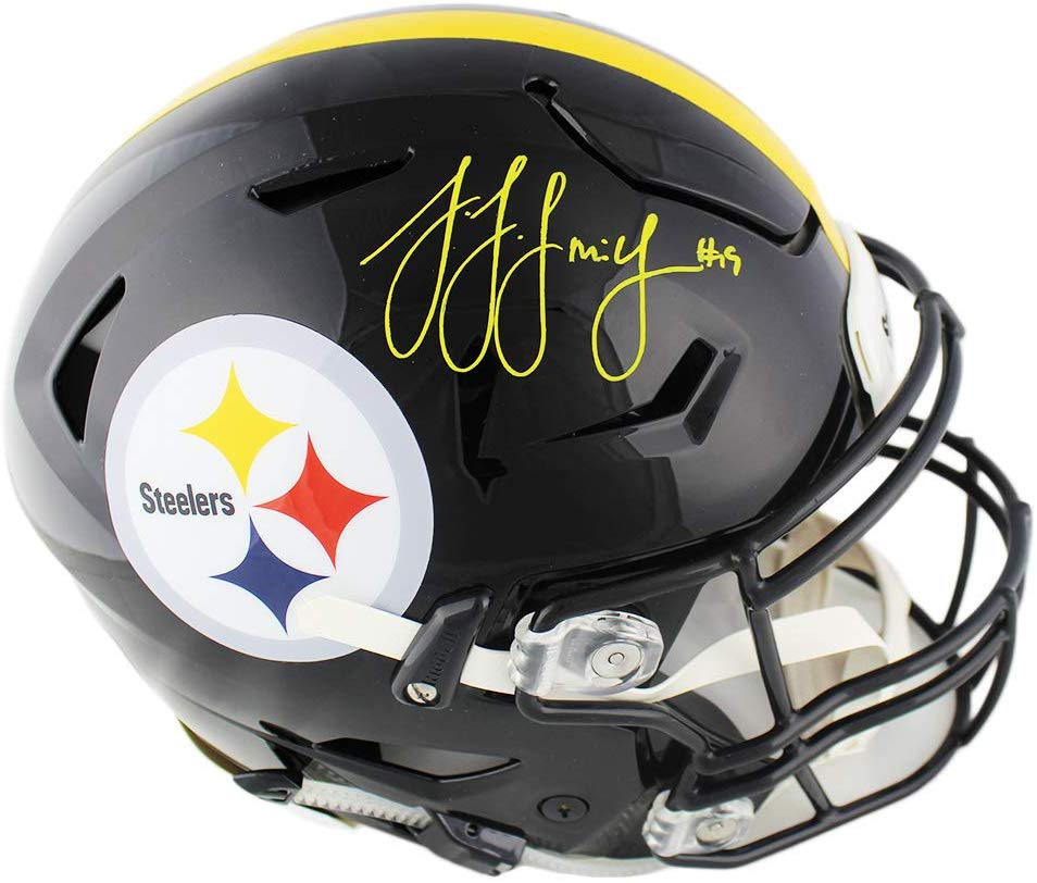 JuJu Smith-Schuster Signed Steelers Full-Size Authentic On-Field SpeedFlex Helmet (Beckett COA) at PristineAuction.com JuJu Smith-Schuster Signed Steelers Full-Size Authentic On-Field SpeedFlex Helmet (Beckett COA) at PristineAuction.com