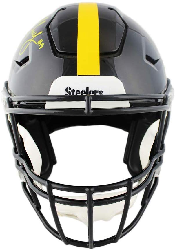 JuJu Smith-Schuster Signed Steelers Full-Size Authentic On-Field SpeedFlex Helmet (Beckett COA) at PristineAuction.com JuJu Smith-Schuster Signed Steelers Full-Size Authentic On-Field SpeedFlex Helmet (Beckett COA) at PristineAuction.com