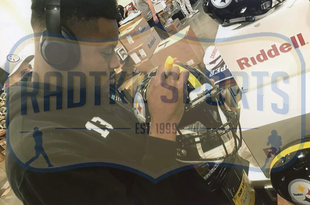 JuJu Smith-Schuster Signed Steelers Full-Size Authentic On-Field SpeedFlex Helmet (Beckett COA) at PristineAuction.com JuJu Smith-Schuster Signed Steelers Full-Size Authentic On-Field SpeedFlex Helmet (Beckett COA) at PristineAuction.com