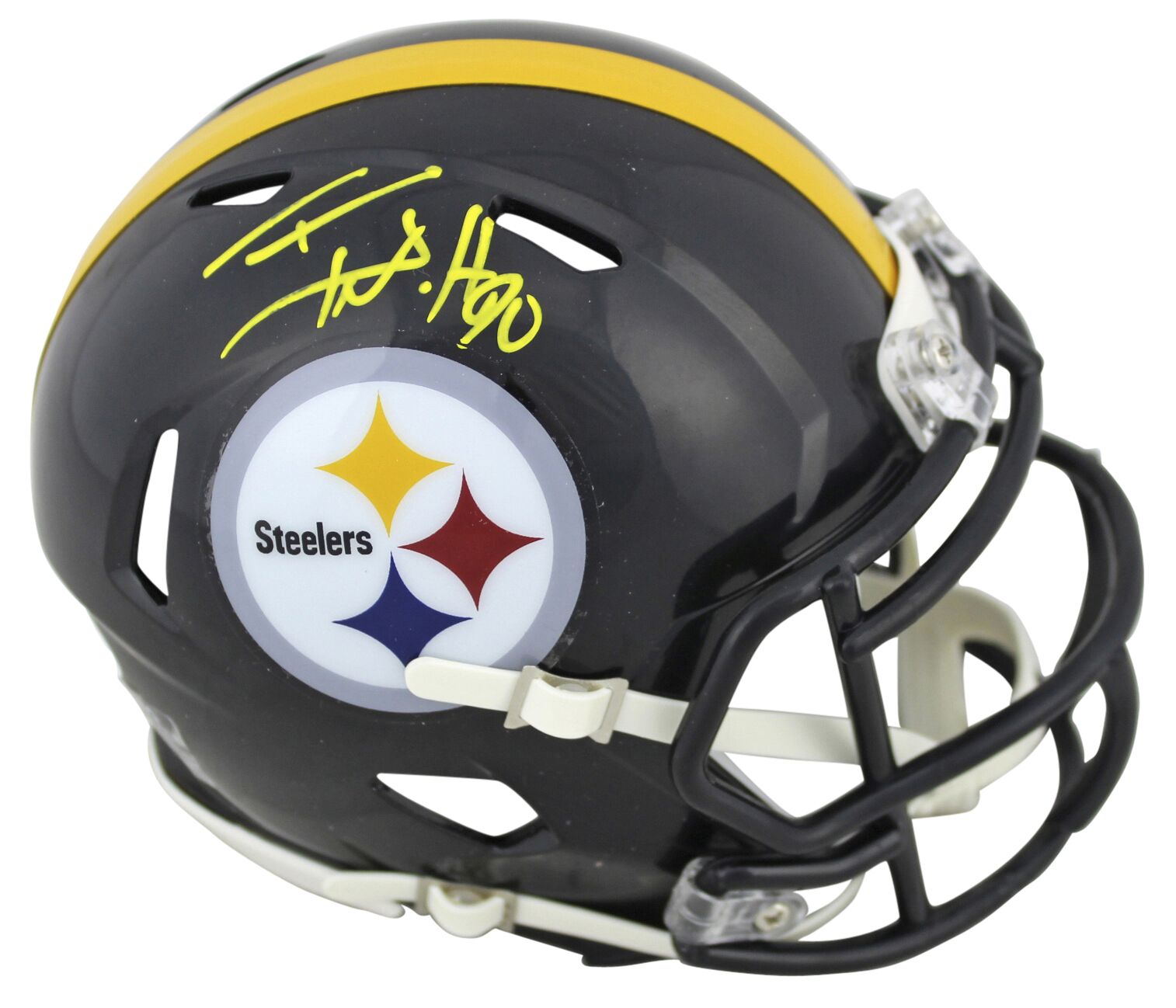 T.J. Watt Signed Steelers Speed Mini Helmet (Beckett) at PristineAuction.com T.J. Watt Signed Steelers Speed Mini Helmet (Beckett) at PristineAuction.com
