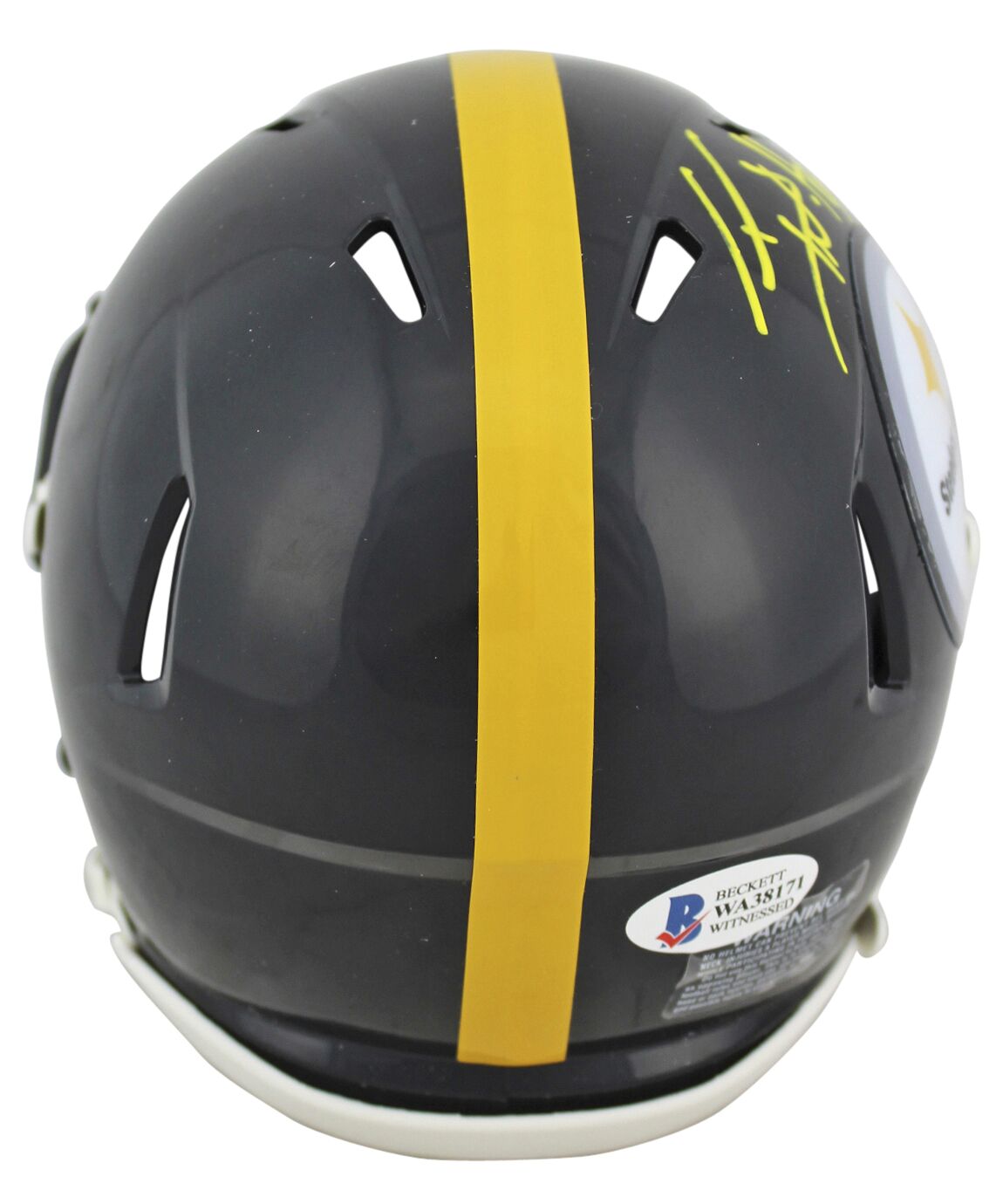 T.J. Watt Signed Steelers Speed Mini Helmet (Beckett) at PristineAuction.com T.J. Watt Signed Steelers Speed Mini Helmet (Beckett) at PristineAuction.com