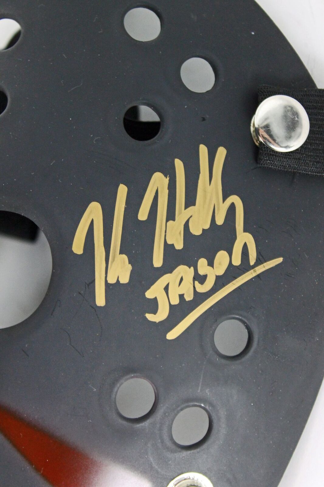 "Friday the 13th" Mask Signed by (4) with Kane Hodder, Ari Lehman, Ken Kirzinger & Ted White Inscribed "Jason", "Jason FOT" & "Jason 1" (JSA COA) at PristineAuction.com "Friday the 13th" Mask Signed by (4) with Kane Hodder, Ari Lehman, Ken Kirzinger & Ted White Inscribed "Jason", "Jason FOT" & "Jason 1" (JSA COA) at PristineAuction.com