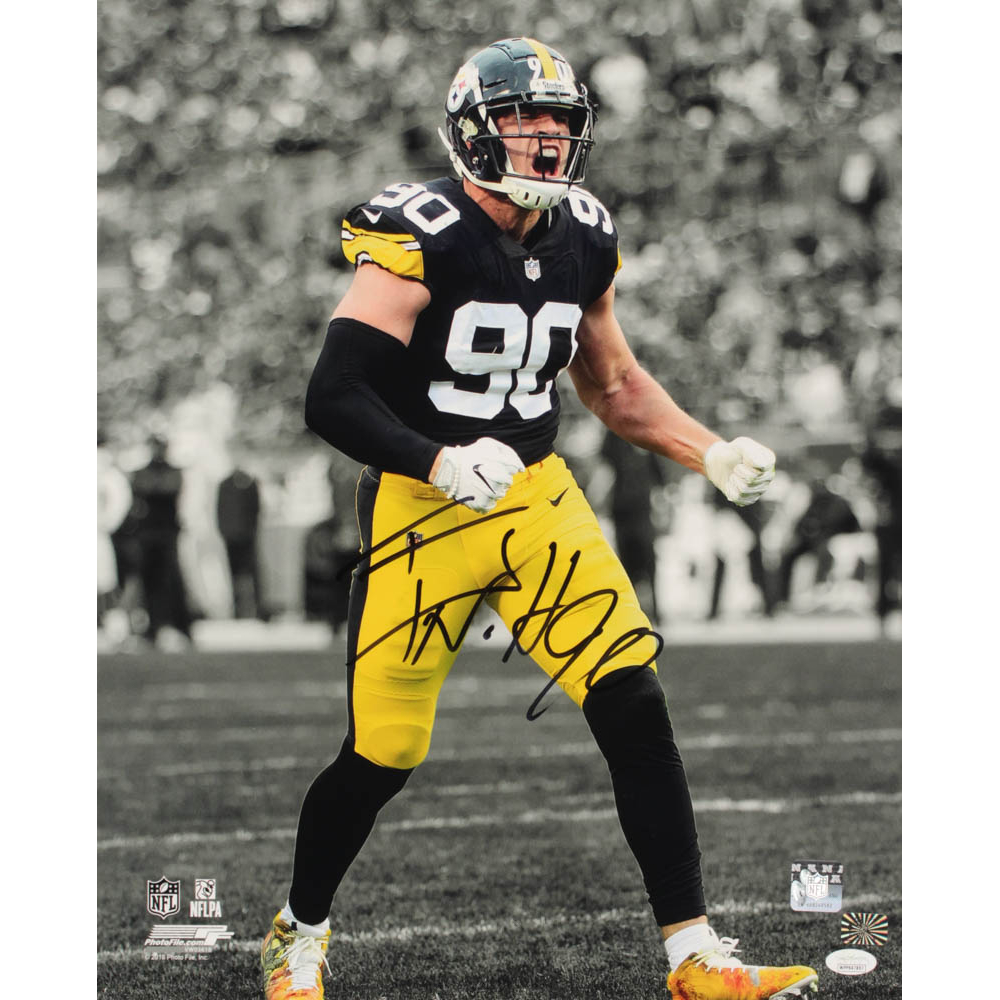 T. J. Watt Signed Steelers 16x20 Photo (JSA COA & Watt ...