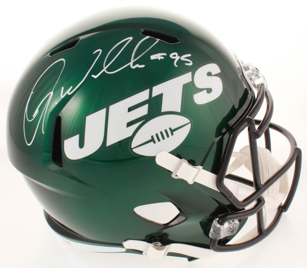 QUINNEN WILLIAMS Signed/Autographed 2019 Jets Authentic Speed Mini Helmet JSA COA